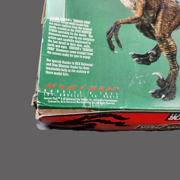 Vintage Jurassic Park Raptor‎ Velociraptor 1/5 Vinyl Model Kit Horizon HOR0061 - Picture 10 of 11